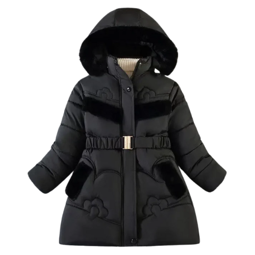 Mädchen Winterjacke mit Kapuze & Fleecefutter - Warm & Stilvoll - 4–10 Jahre