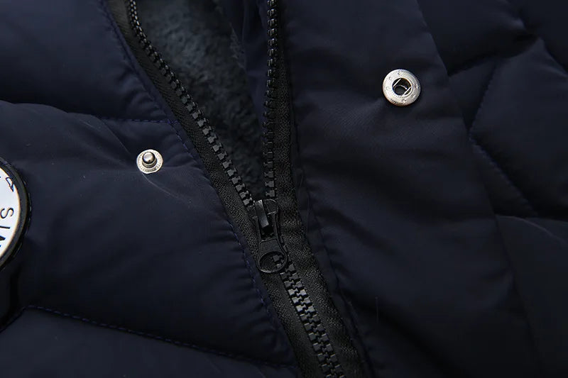 Winter Kinderjacke mit Kapuze & abnehmbarem Pelzkragen - Warm & Bequem - 3-8 Jahre