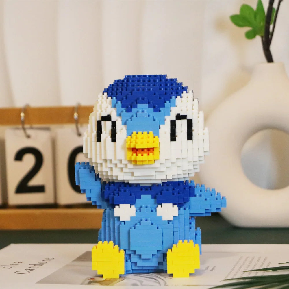 Blauer Pinguin - Mini-Baustein Bausatz