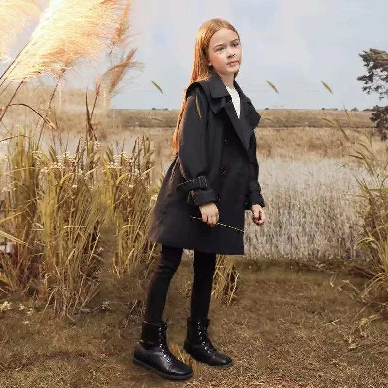 Herbst Mädchen Trenchcoat - Winddicht & Stilvoll - 4-14 Jahre