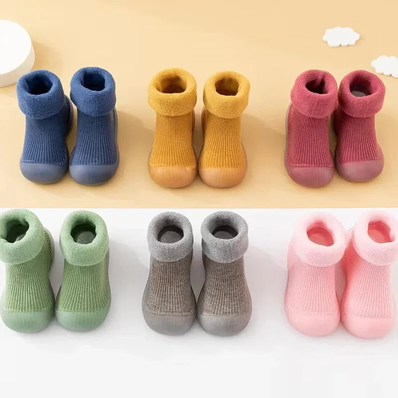 Warme Rutschfeste Babyschühchen - Winter Socken-Schuhe