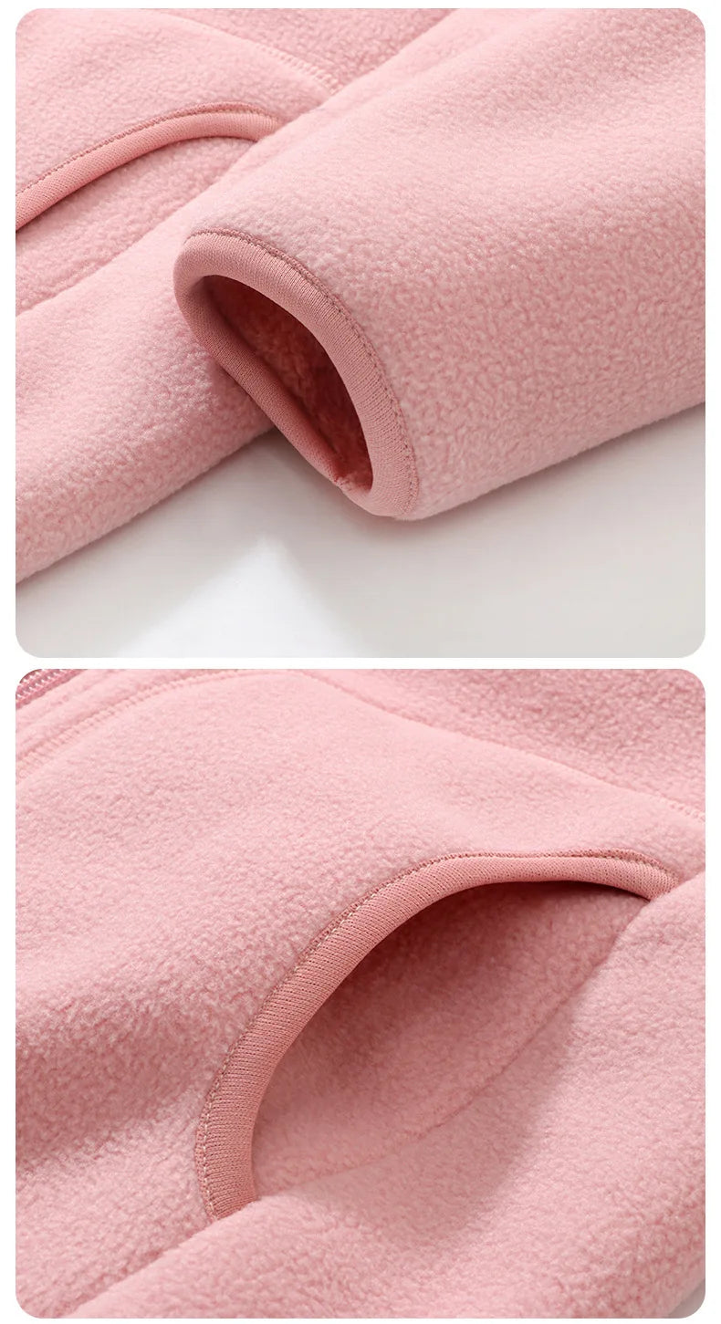Kinder Fleecejacke mit Kapuze - Warm & Bequem für Herbst und Winter