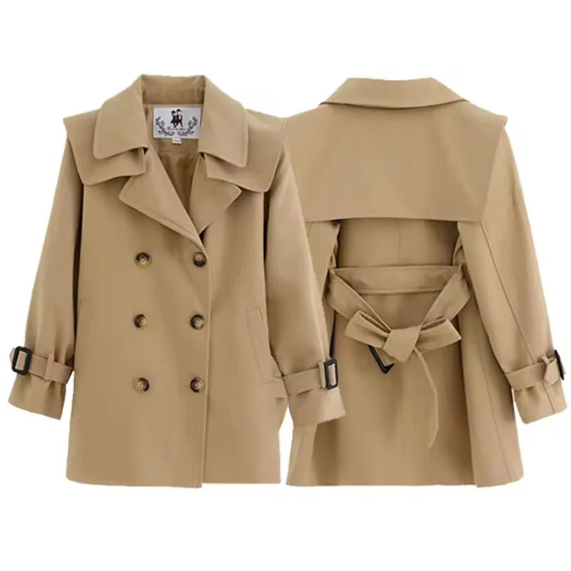 Herbst Mädchen Trenchcoat - Winddicht & Stilvoll - 4-14 Jahre