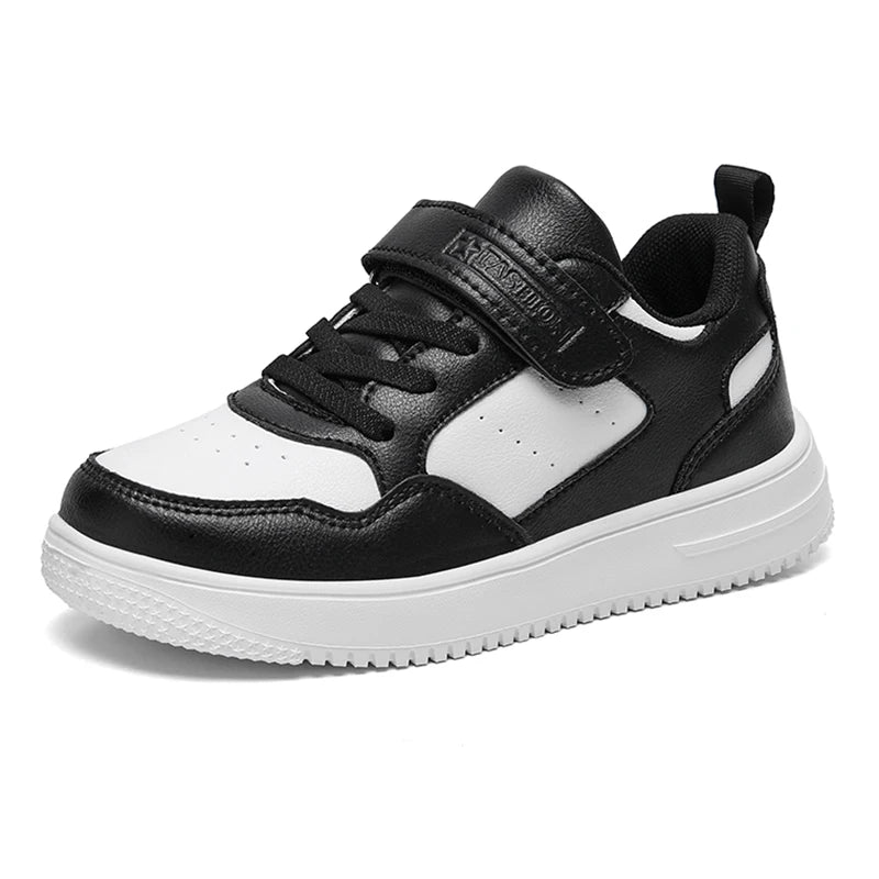 Kinder Sneaker - Lederoptik - Bequeme sportschuhe - Rutschfest