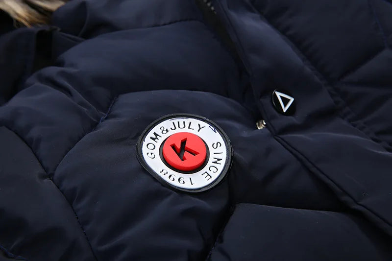 Winter Kinderjacke mit Kapuze & abnehmbarem Pelzkragen - Warm & Bequem - 3-8 Jahre