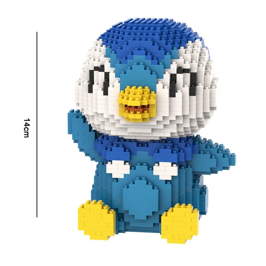 Blauer Pinguin - Mini-Baustein Bausatz