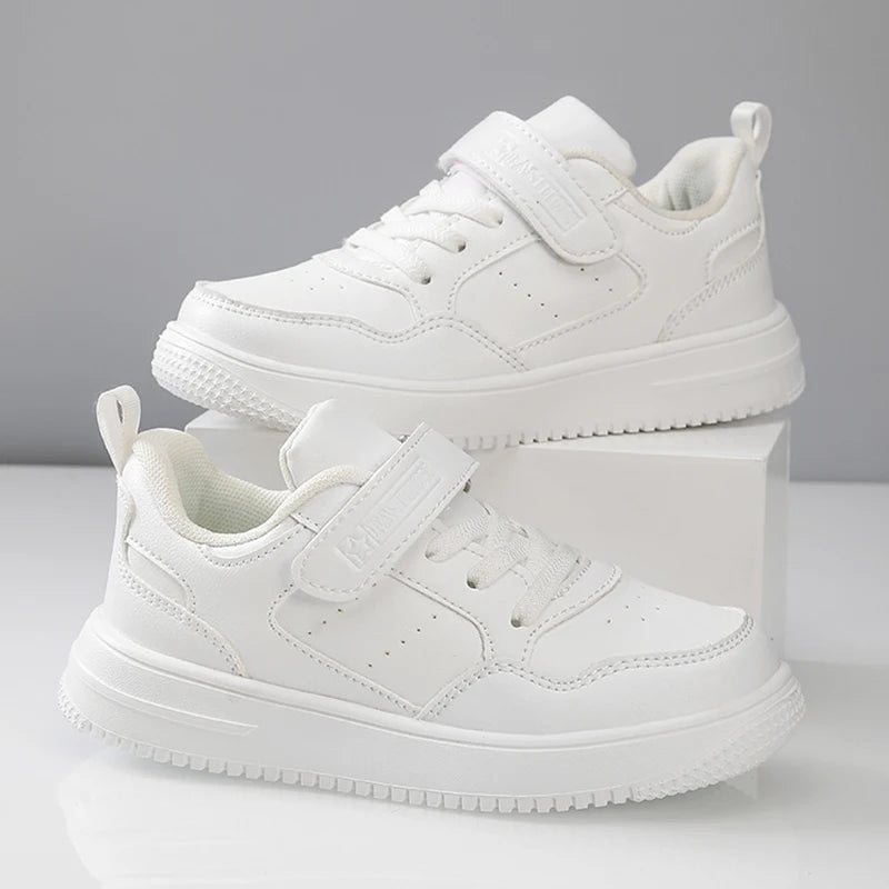 Kinder Sneaker - Lederoptik - Bequeme sportschuhe - Rutschfest