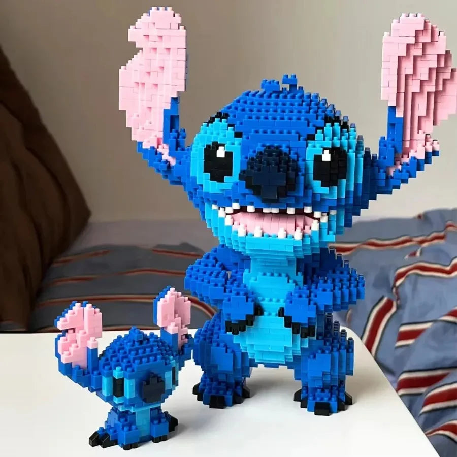 Blaues Alien - Mini-Baustein Bausatz - Figurenset
