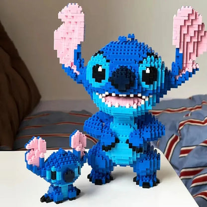 Blaues Alien - Mini-Baustein Bausatz - Figurenset