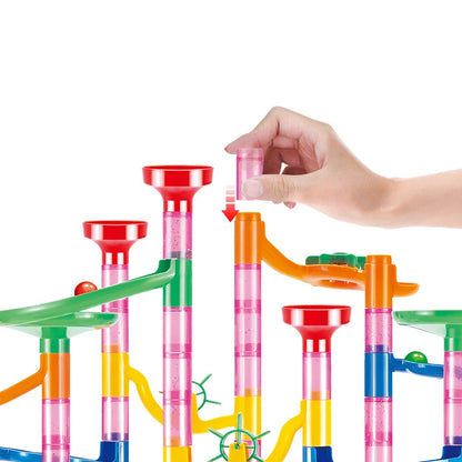 Kugelbahn Bauset - Marble Run Rennbahn für Kinder - Kreatives Lernspielzeug