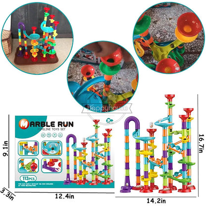 Kugelbahn Bauset - Marble Run Rennbahn für Kinder - Kreatives Lernspielzeug