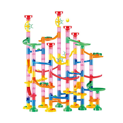 Kugelbahn Bauset - Marble Run Rennbahn für Kinder - Kreatives Lernspielzeug