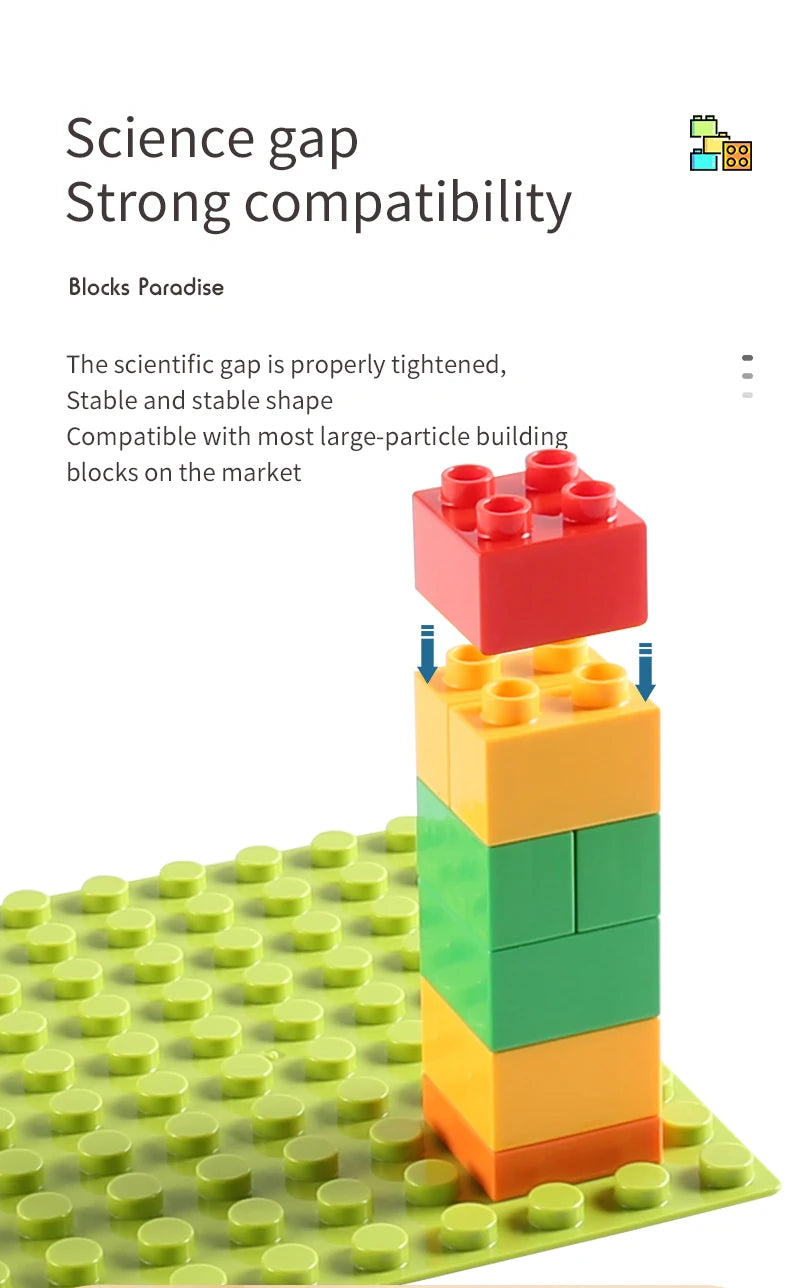 Neueste Große Größe Plattenspieler Marmor Rennen Run Bausteine Kreative Klavier DIY Blöcke Kunststoff Trichter Rutsche DIY Montage Ziegel