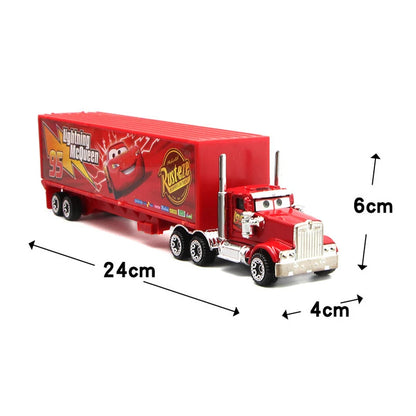7 Teile/satz Disney Pixar Auto 3 Lightning m/c/Queen Jackson Storm Mack Truck 1:55 Diecast Metall Auto Modell Spielzeug junge Weihnachten Geschenk