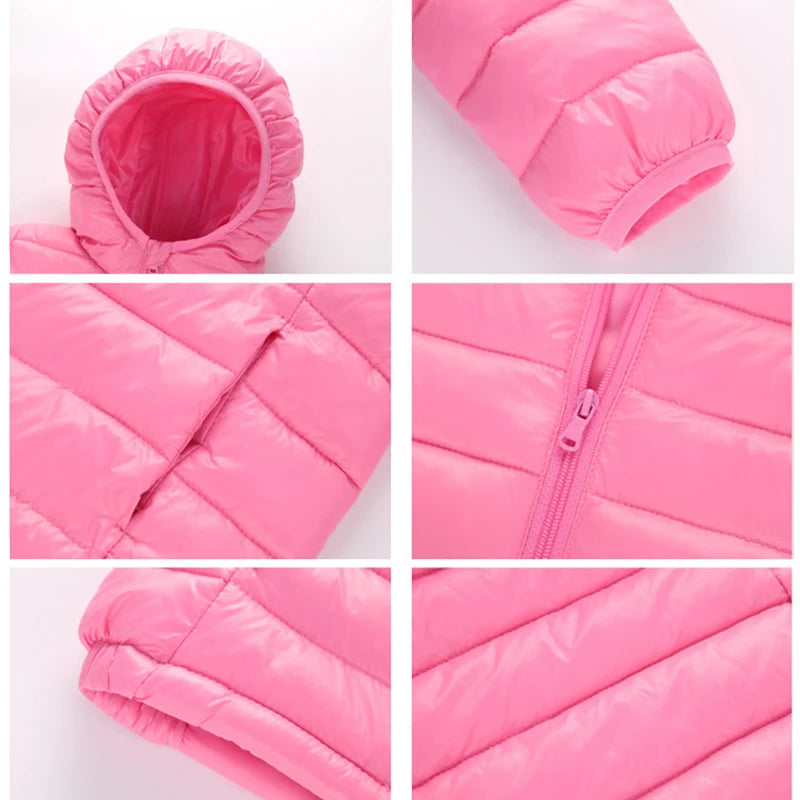 Herbst & Winter Kinder Daunenjacke - Leicht & Warm - 3-10 Jahre