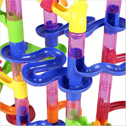 Kugelbahn Bauset - Marble Run Rennbahn für Kinder - Kreatives Lernspielzeug