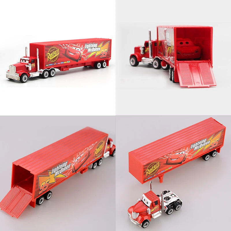 7 Teile/satz Disney Pixar Auto 3 Lightning m/c/Queen Jackson Storm Mack Truck 1:55 Diecast Metall Auto Modell Spielzeug junge Weihnachten Geschenk