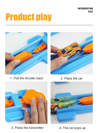 Stunt Geschwindigkeit Doppel Auto Räder Modell Spielzeug Für Kinder Racing Track Diy Montiert Schiene Kits Pädagogisches Interaktive Junge Kinder Spielzeug
