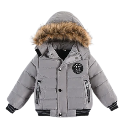 Jungen Winterjacke mit Kapuze & Fellkragen - Warm & Stylisch - 2-6 Jahre