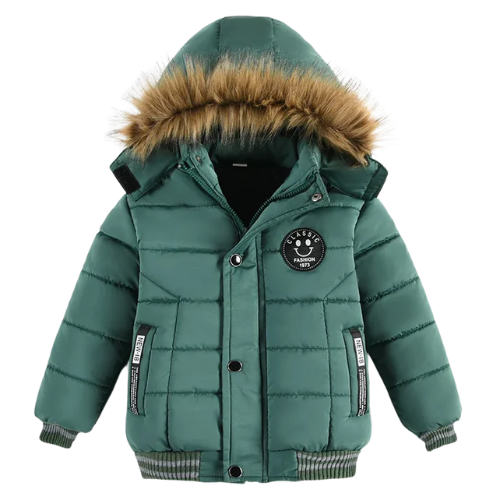 Jungen Winterjacke mit Kapuze & Fellkragen - Warm & Stylisch - 2-6 Jahre