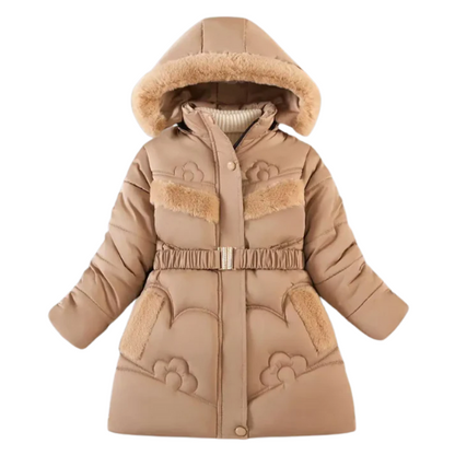 Mädchen Winterjacke mit Kapuze & Fleecefutter - Warm & Stilvoll - 4–10 Jahre