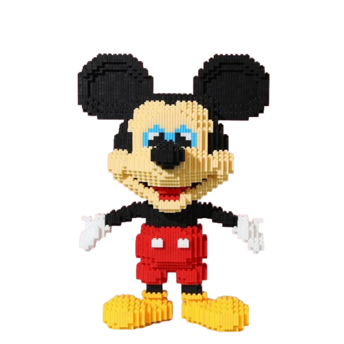 Klassische Maus -  Mini-Baustein Bausatz - Figurenset