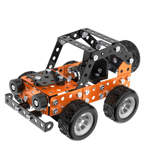 Metall Baukasten Auto - Technik Bauset für Kinder - Offroad Truck Modell zum Selberbauen