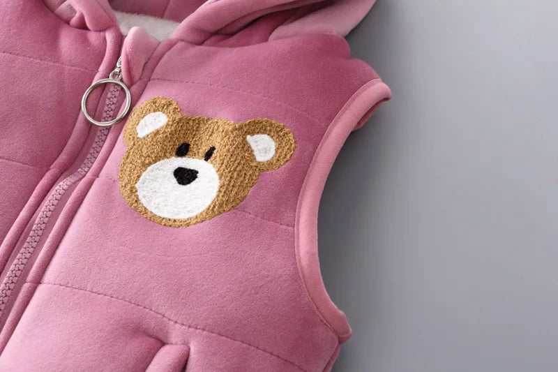 3PCS Winter Herbst Kleinkind Baby Jungen Mädchen Kleidung Baby Pullover Mantel + Hosen + Kapuze Weste Outfit Set Infant warme Kleidung Anzüge