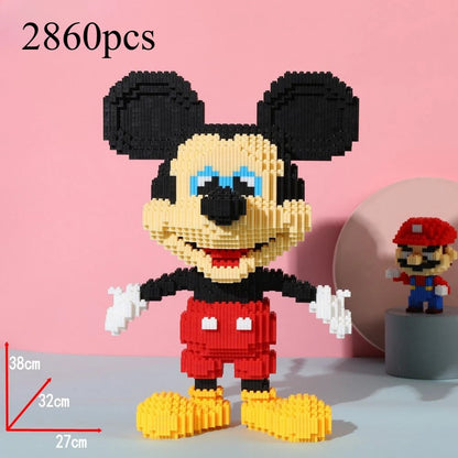 Klassische Maus -  Mini-Baustein Bausatz - Figurenset