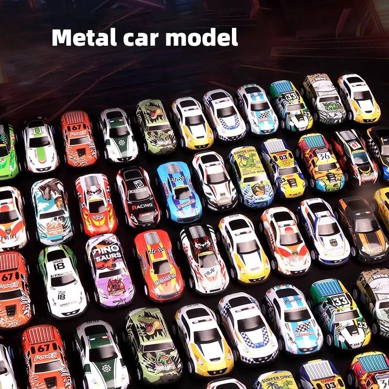 48-teiliges Metall Auto Spielset in Geschenkbox