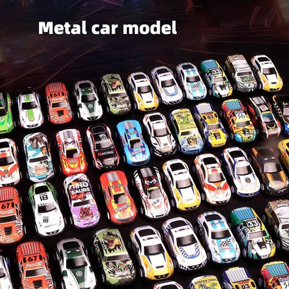 48-teiliges Metall Auto Spielset in Geschenkbox