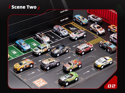 48-teiliges Metall Auto Spielset in Geschenkbox