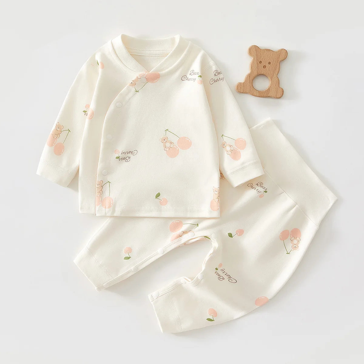 Neugeborenen Baby Basis Shirt + Hosen 2-teiliges Set Herbst und Winter Cartoon Reine Baumwolle Top + Hosen 0-18M Neugeborenen Baby Pyjamas