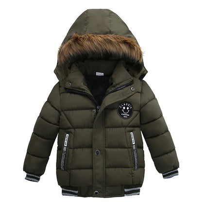 Jungen Winterjacke mit Kapuze & Fellkragen - Warm & Stylisch - 2-6 Jahre