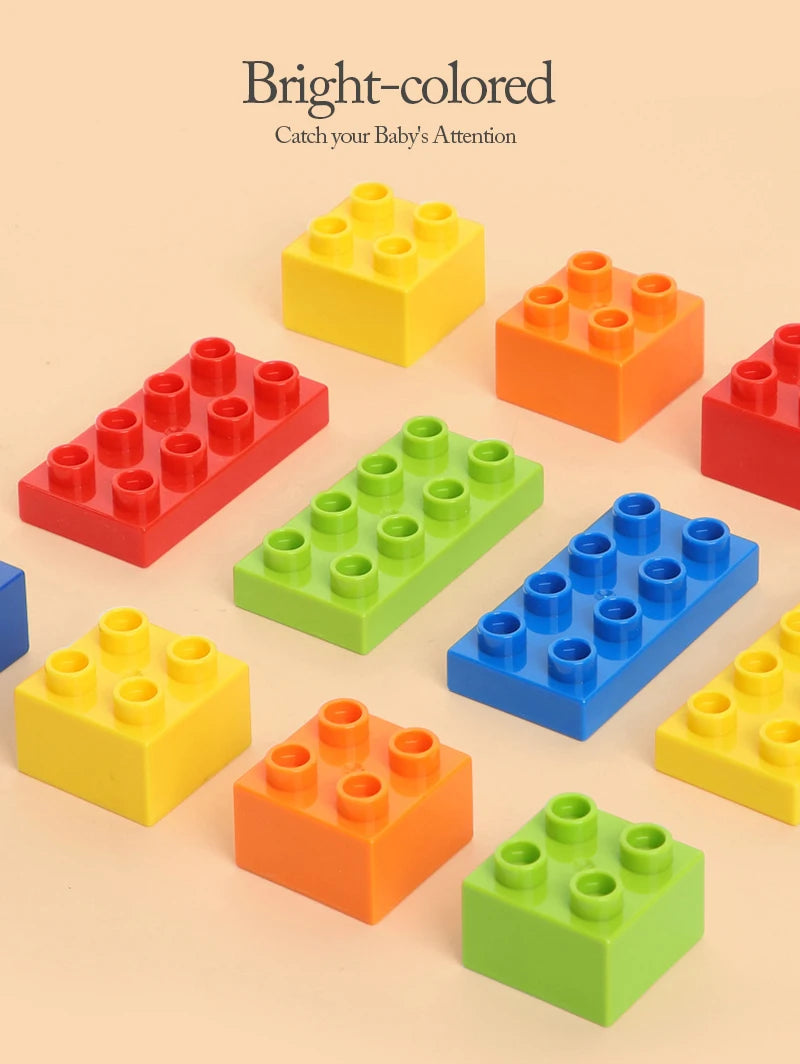 Große Bausteine Set - Kreatives Montessori Lernspielzeug