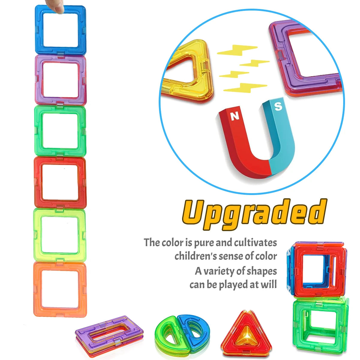 Magnetische Bausteine Set - Kreatives Lernspielzeug für Kinder