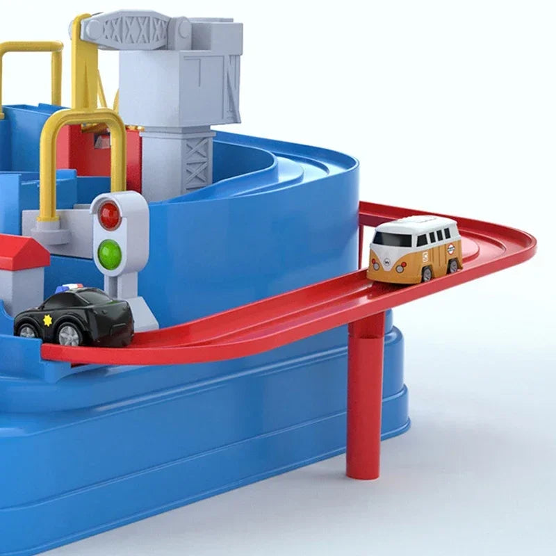 Racing Rail Car Modell Lernspielzeug Kinder Track Adventure Spiel Gehirn Mechanische Interaktive Zug Tiere Weltraumrakete Spielzeug