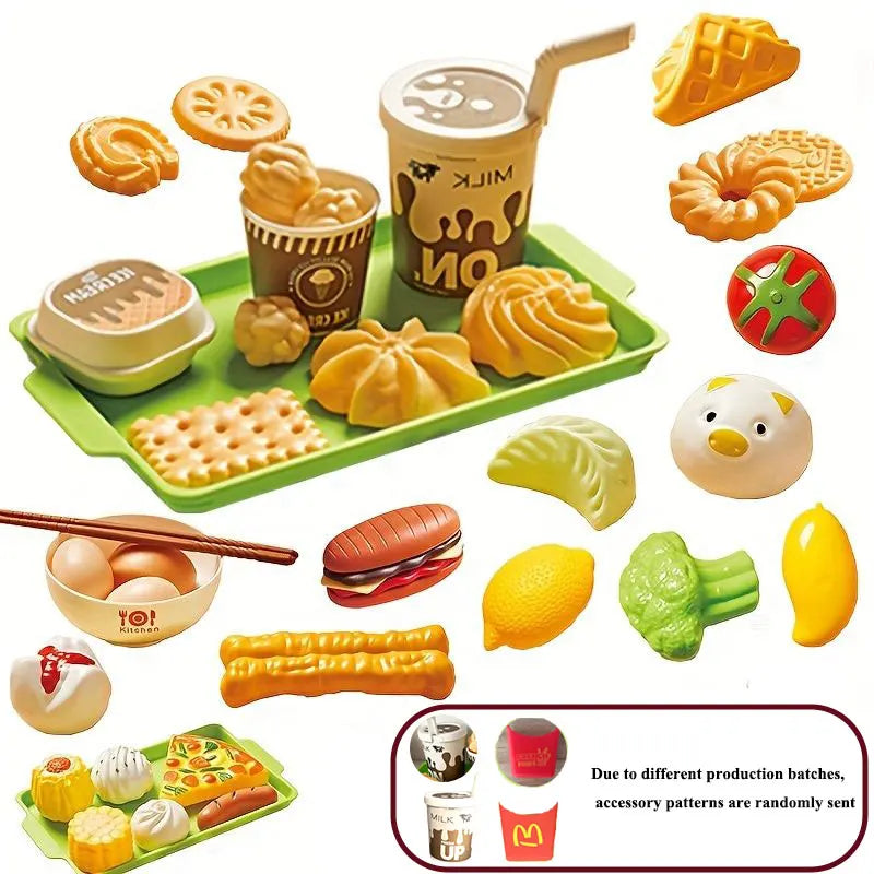 Kinderküchen Zubehör Set – Burger, Kekse & mehr