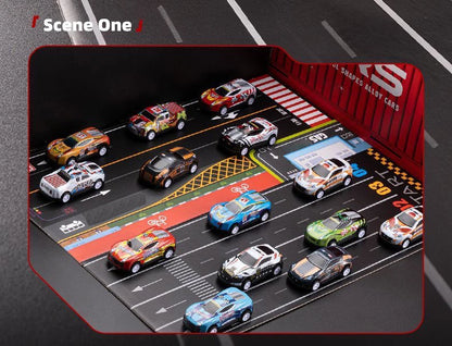 48-teiliges Metall Auto Spielset in Geschenkbox