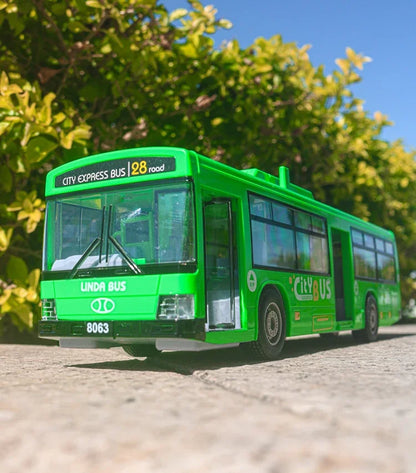 Hohe Qualität Simulation Bus Große Größe Drop-beständig Licht Musik Trägheit Bus Modell Zurückziehen Auto Pädagogisches Spielzeug Geschenke