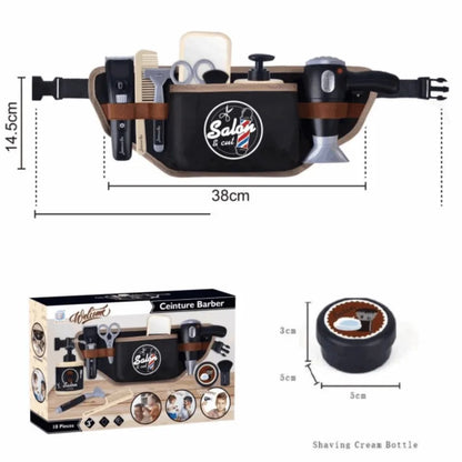 Kids Pretend Play Toys Simulation Hair Styling Salon Shaving Set Fashion Makeup Set Toy for Birthday Party Dress Up Game Gift