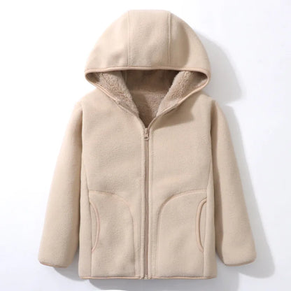 Kinder Fleecejacke mit Kapuze - Warm & Bequem für Herbst und Winter