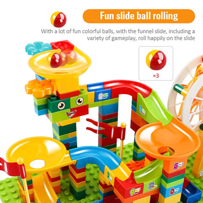 Marble Run - Kugelbahn Bau-Set für Kinder - mit LED & Riesenrad