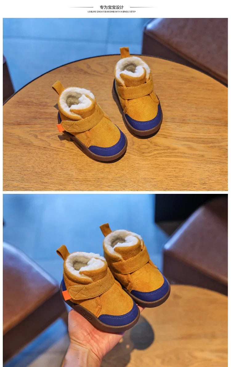 Kleinkind Baby Stiefel Winter Jungen Mädchen Warme Baby Schnee Schuhe Plüsch Weichen Boden Säuglings Schuhe Neugeborenen Baby Outdoor Turnschuhe Kinder Stiefel