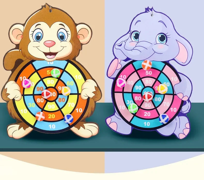 Kinder-Dartspiel mit Klettbällen - Lern- & Geschicklichkeitsspiel ab 3 Jahren