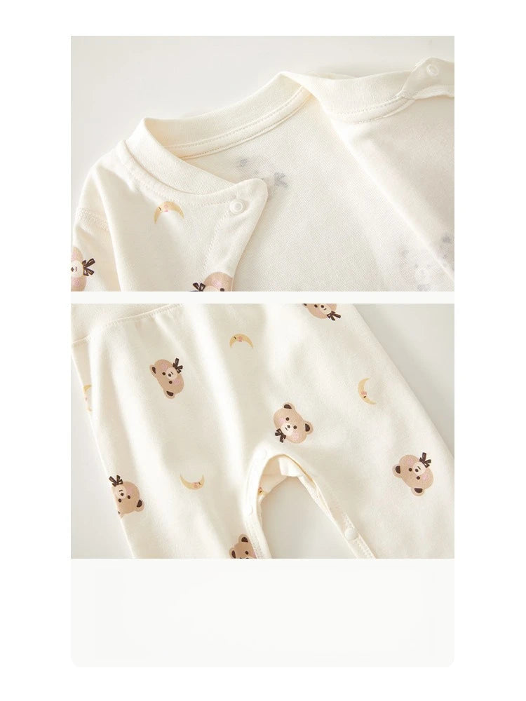 Neugeborenen Baby Basis Shirt + Hosen 2-teiliges Set Herbst und Winter Cartoon Reine Baumwolle Top + Hosen 0-18M Neugeborenen Baby Pyjamas