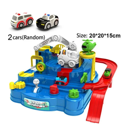 Racing Rail Car Modell Lernspielzeug Kinder Track Adventure Spiel Gehirn Mechanische Interaktive Zug Tiere Weltraumrakete Spielzeug