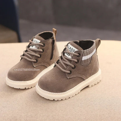 2-Stil Innenmaterial Plüsch Kinder Winterstiefel Baumwollstoff Frühling Herbst Kinderschuhe Baby Kleinkind Jungen Mädchen Stiefel