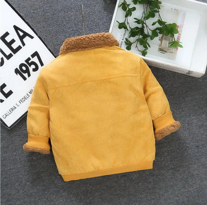 Jungen Cord-Jacke mit fleece - Warmer Wintermantel - 1-5 Jahre