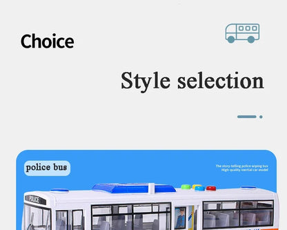 Hohe Qualität Simulation Bus Große Größe Drop-beständig Licht Musik Trägheit Bus Modell Zurückziehen Auto Pädagogisches Spielzeug Geschenke